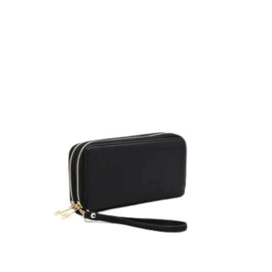 Double Zip Around Wallet Wristlet